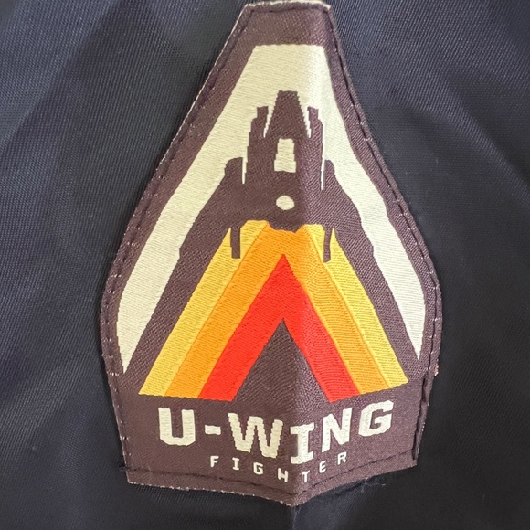 Star Wars Rogue One Red Squadron Bomber Jacket – NWT – U-Wing – Men’s S - Picture 7 of 15